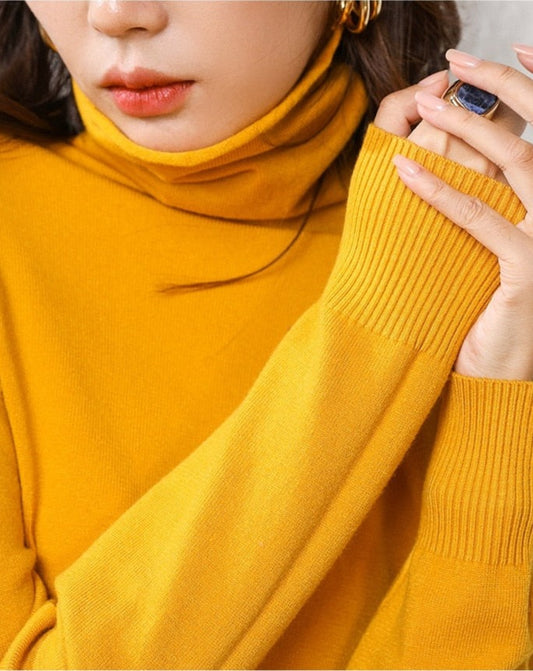 suéter feminino gola alta Lita